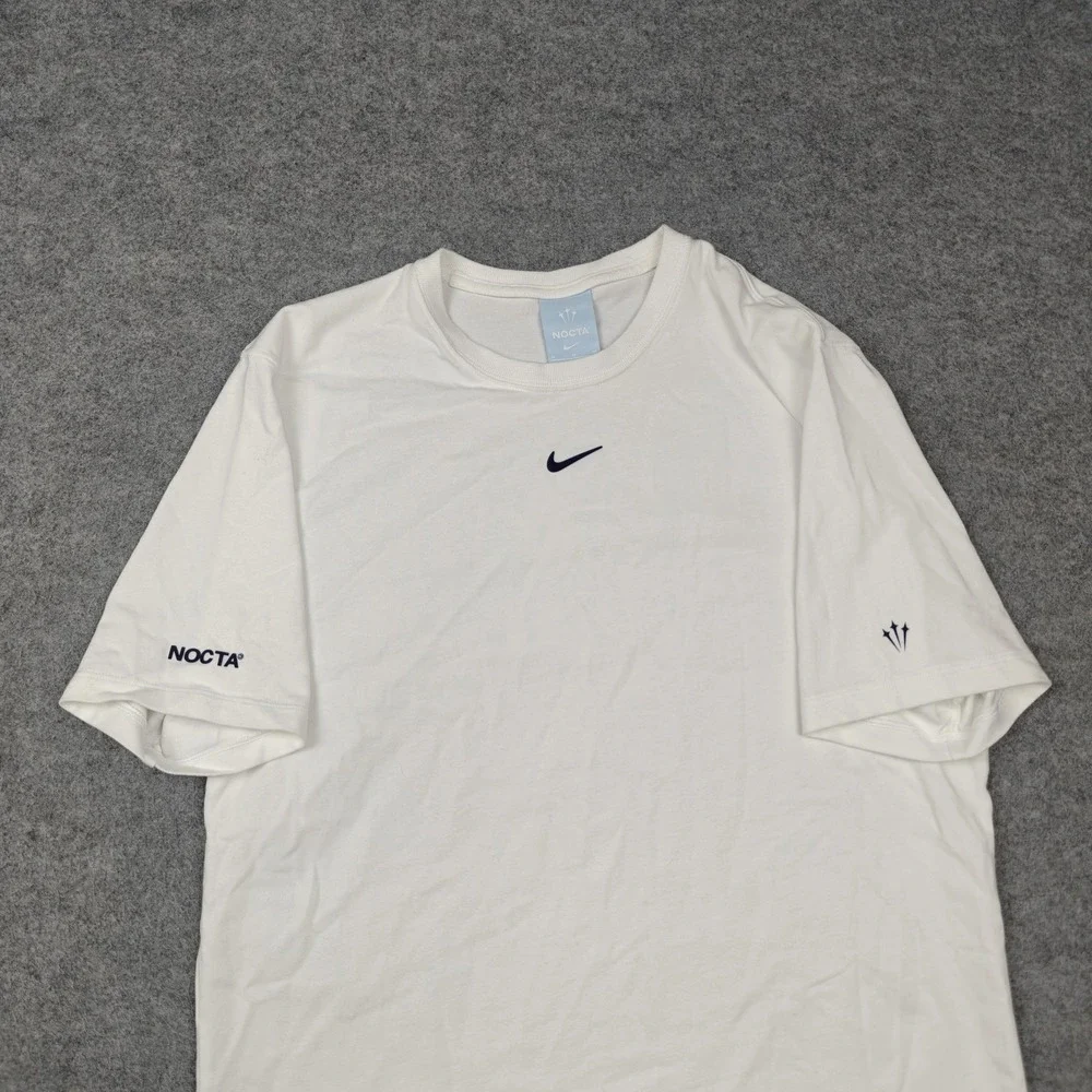 Nike Nocta Shirt Mens Medium White Back Logo Graphic Tee Streetwear Swoosh